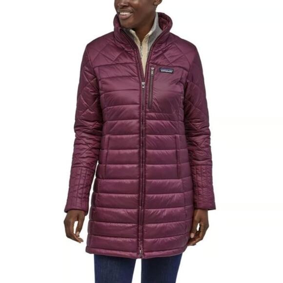 Patagonia Radalie Parka in Long Dark Purple Insulated Coat Small NWT - Picture 1 of 10